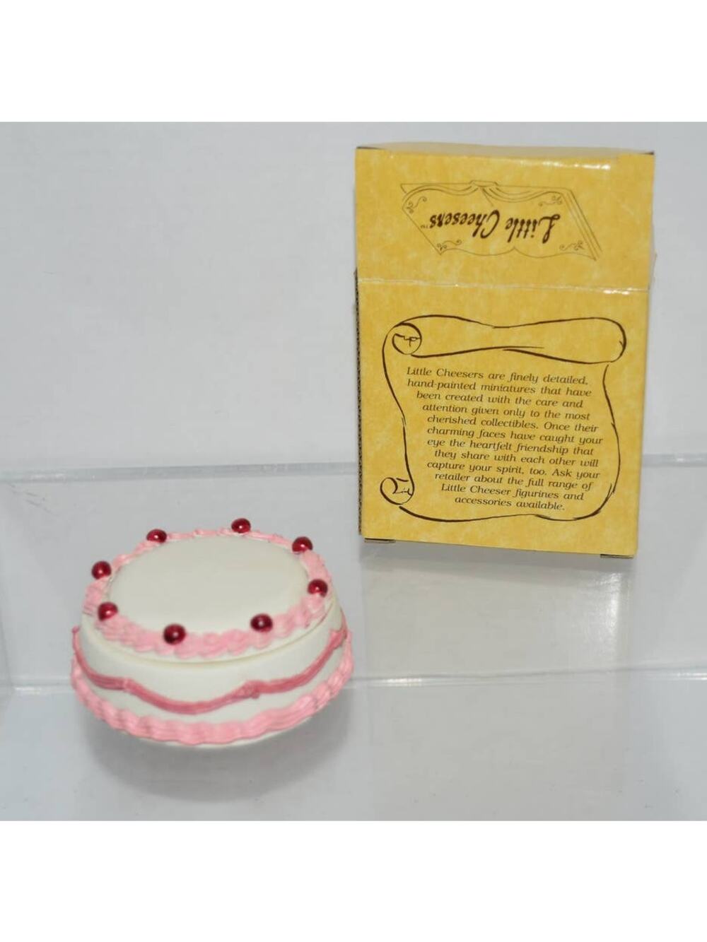 Vintage 1991 Little Cheesers Collectible Trinket Box * Ganz #05522